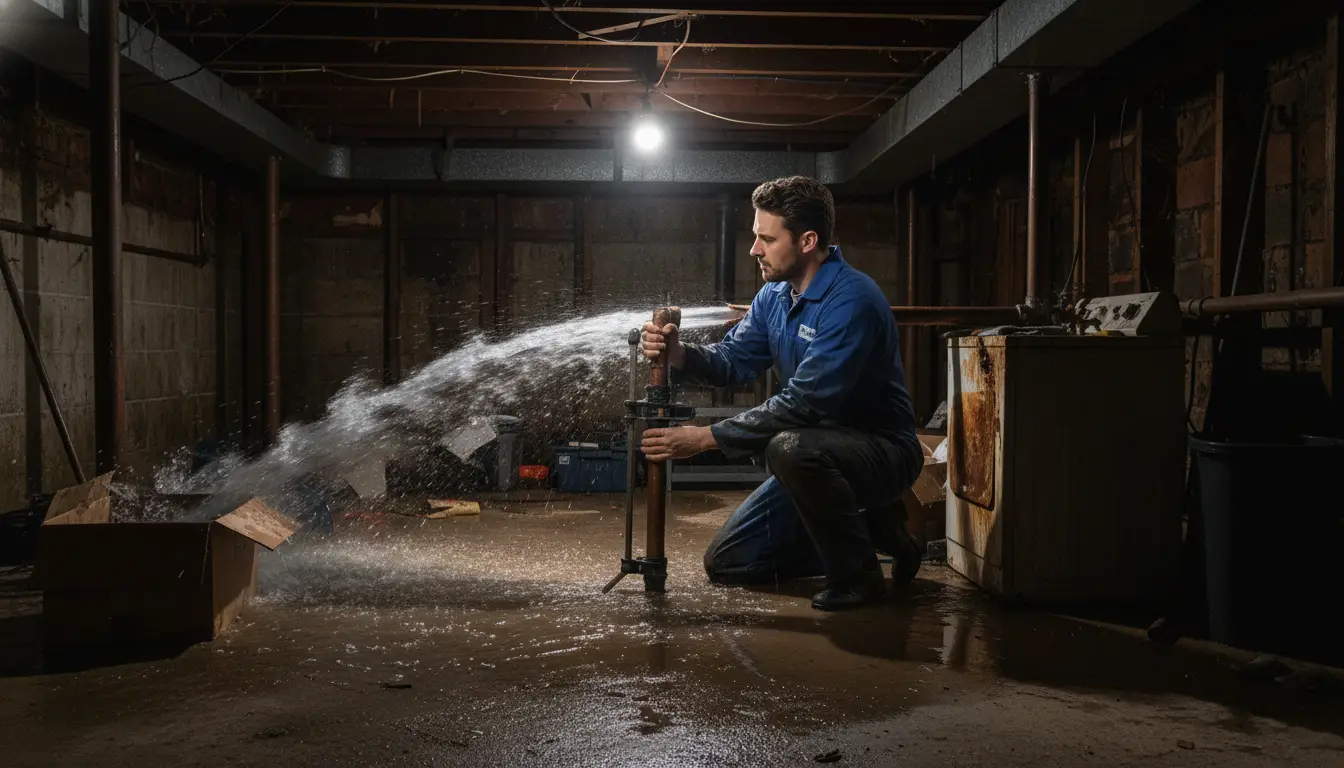 Emergency plumbing repair