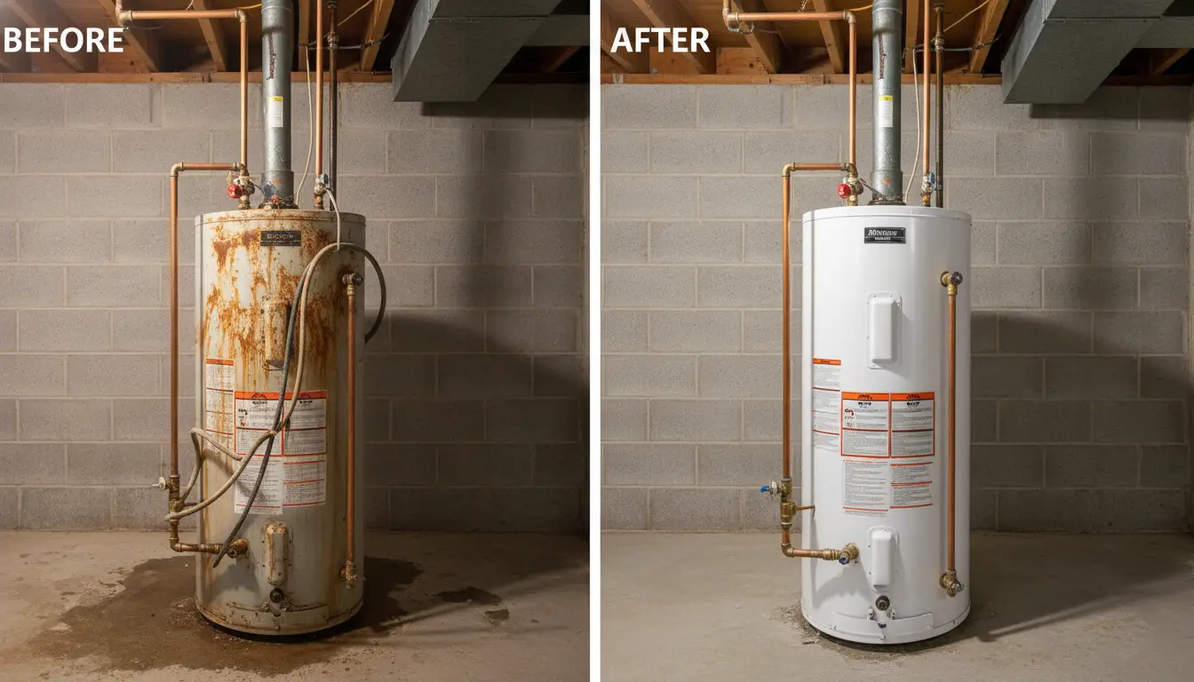Traditional water heater replacement